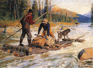 [rafters, dog, moose]